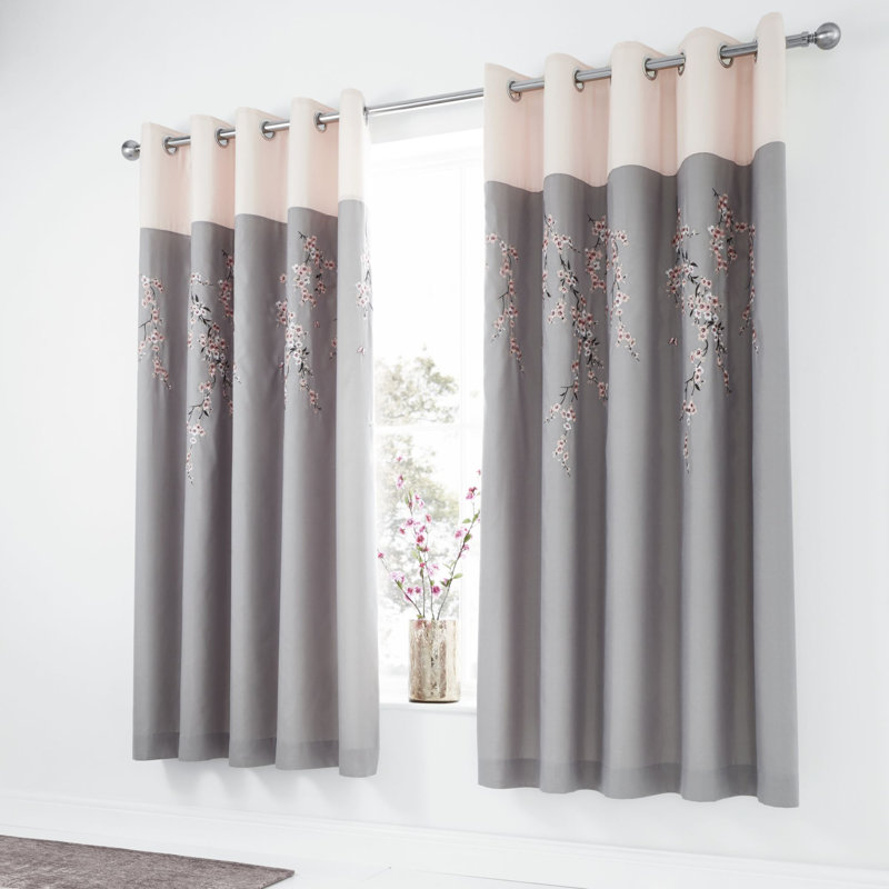 Catherine Lansfield Embroidered Blossom Duvet Cover Set & Reviews